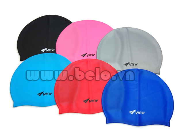 Mũ bơi chính hãng view màu hồng MB08