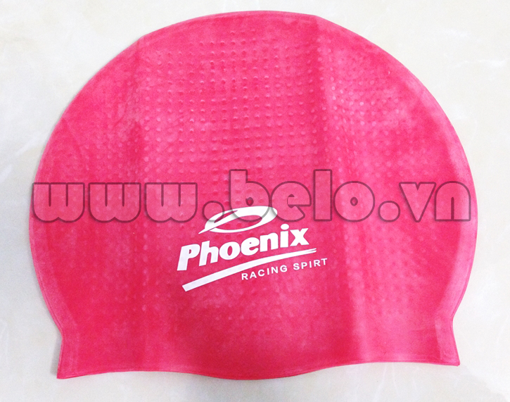 Mũ bơi chính hãng phoenix màu hồng MB09