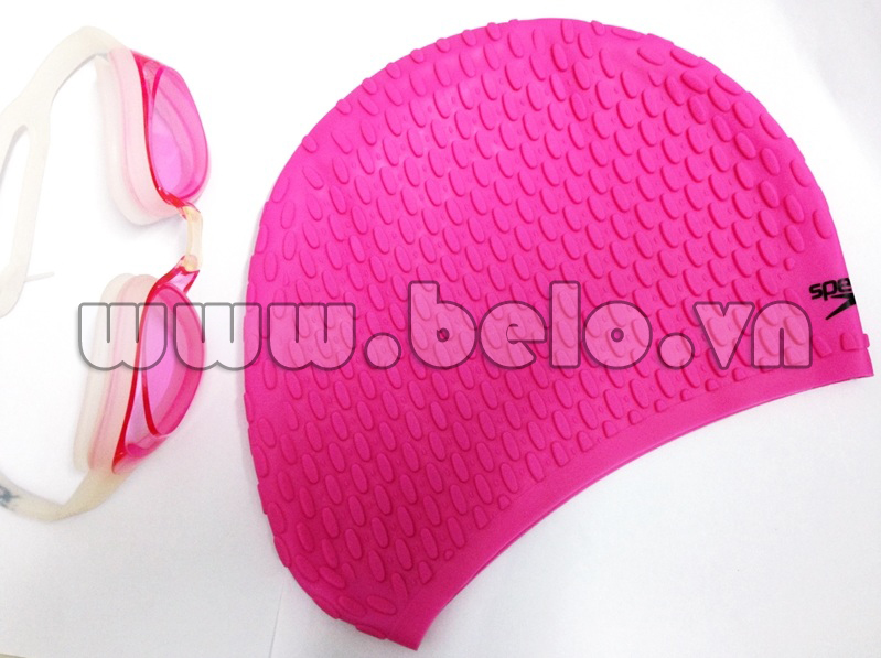 Mũ bơi chính hãng speedo màu hồng gân  MB22